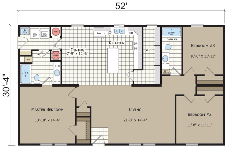 Hidden Creek HC6523P standard floor plan