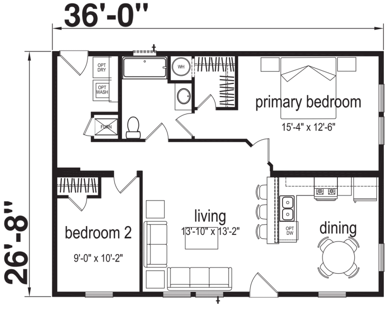Noble N01 standard floor plan