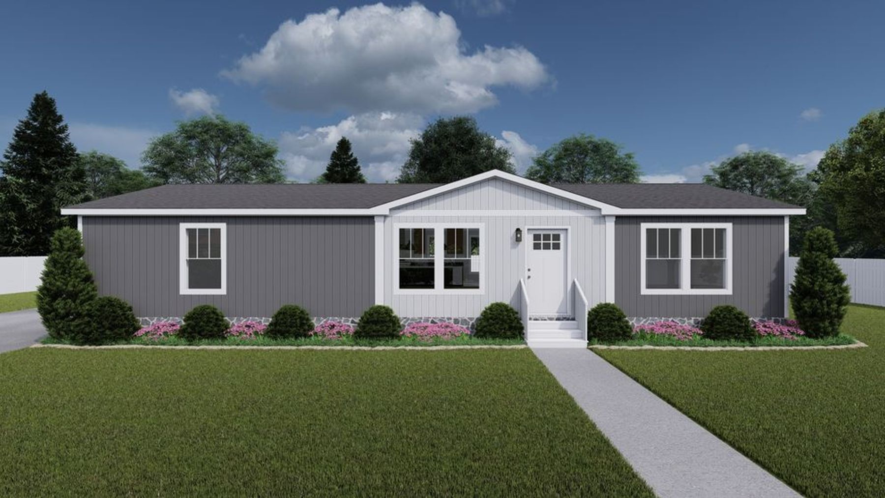 Long single-story house option