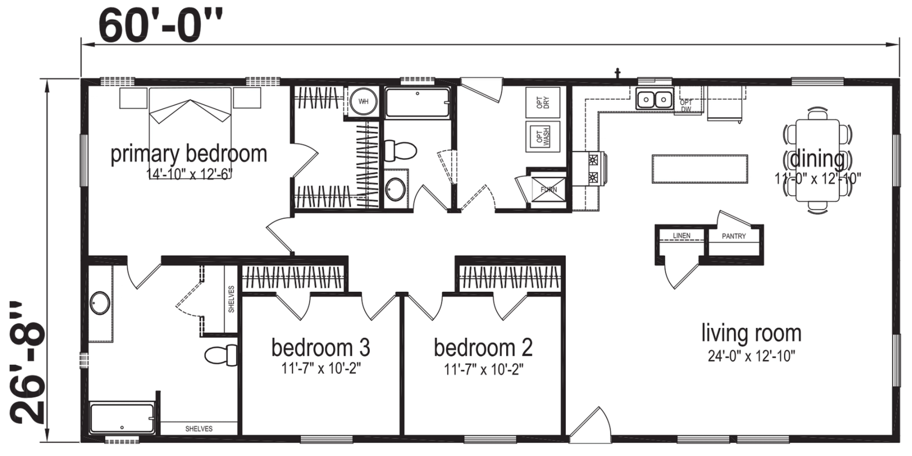 Noble N10 standard floor plan