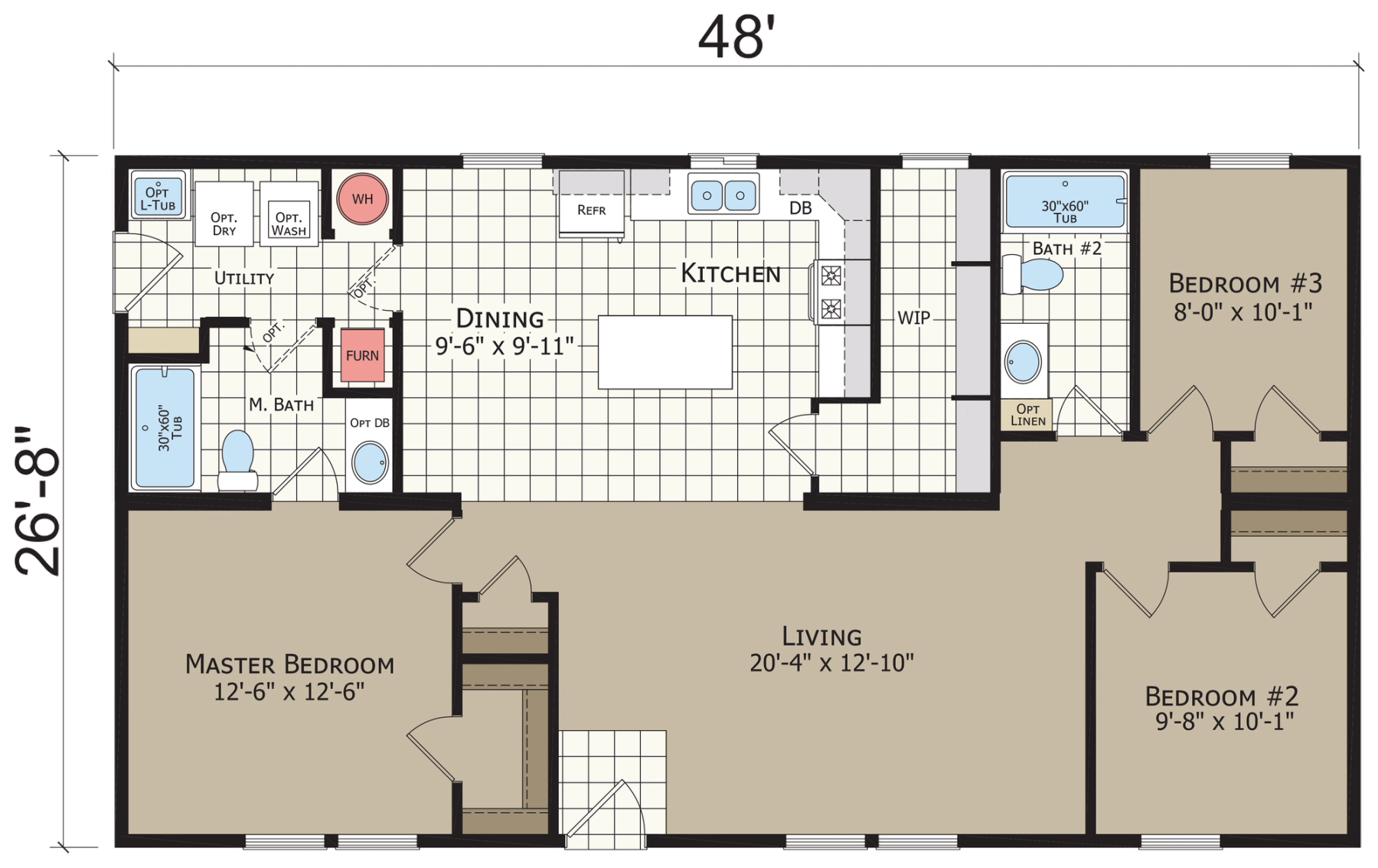 Hidden Creek HC4483P standard floor plan
