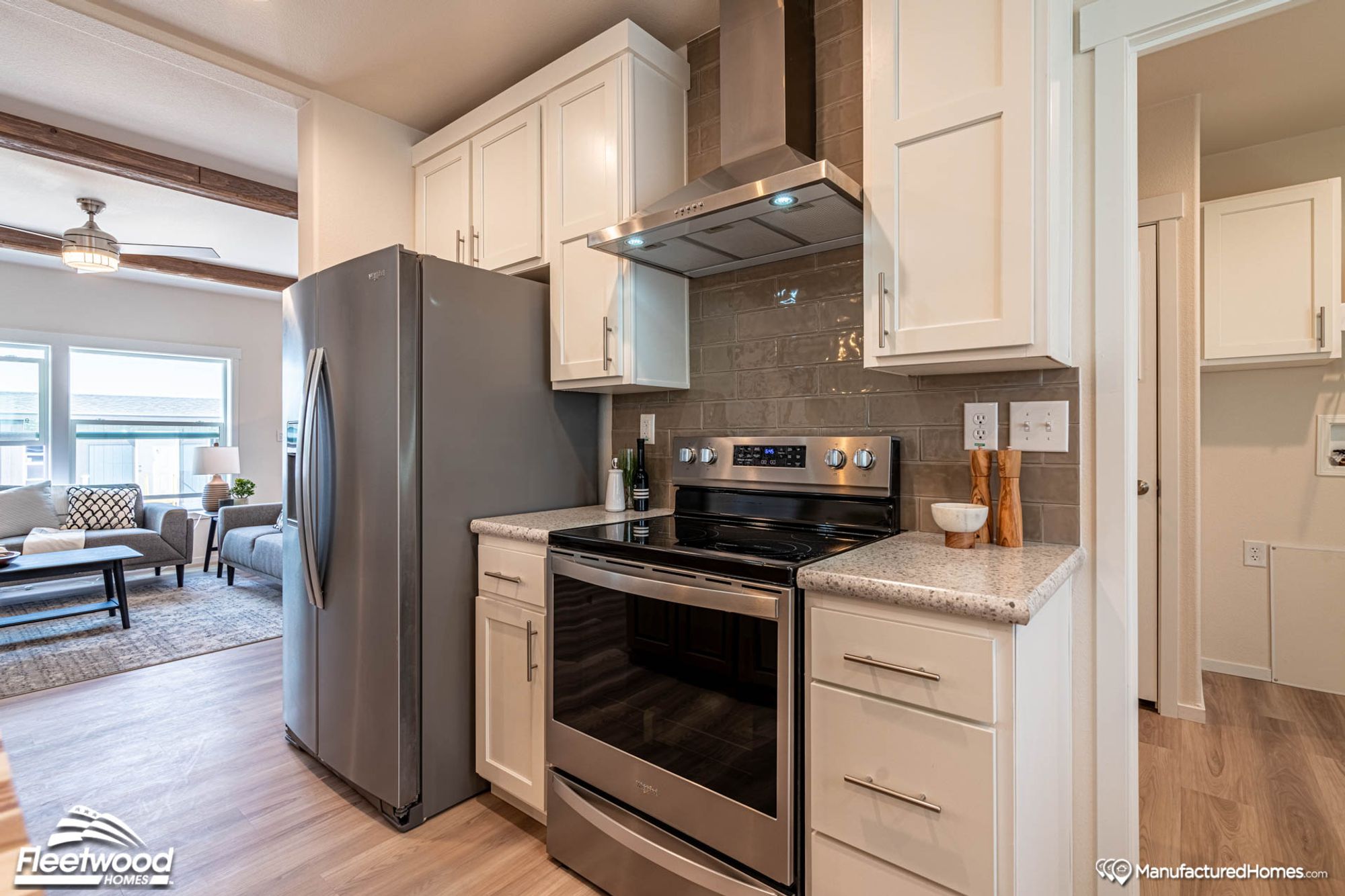 Close up of a kitchen area