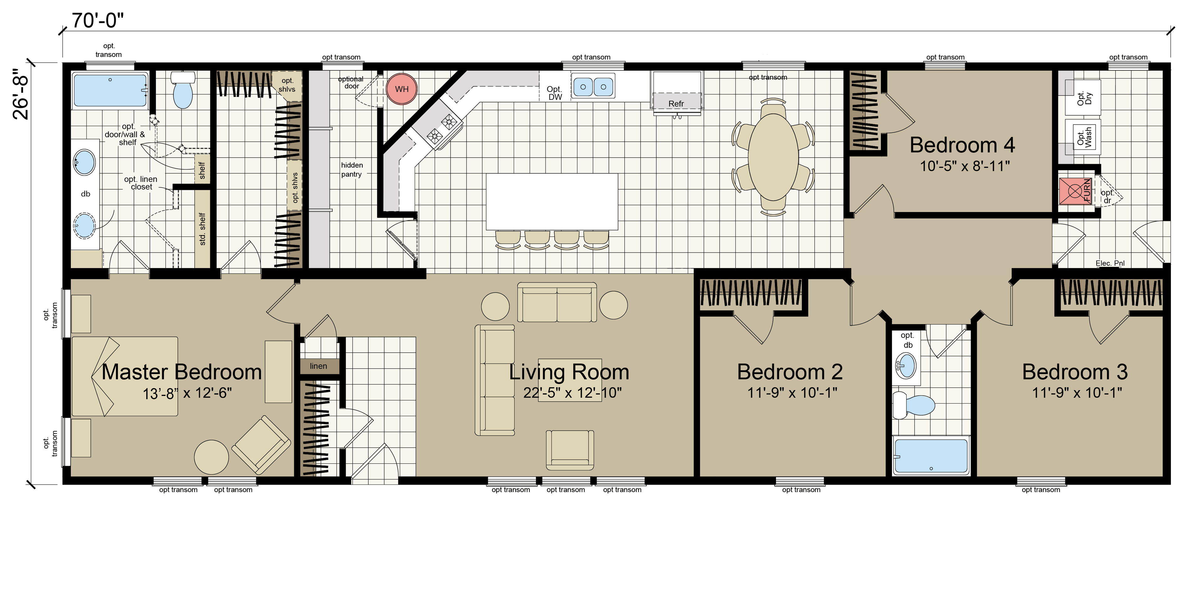 Hidden Valley HV4704M original floor plan