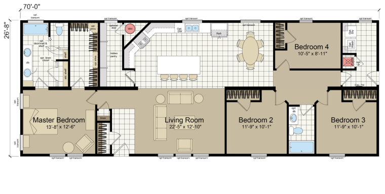 Hidden Valley HV4704M standard floor plan