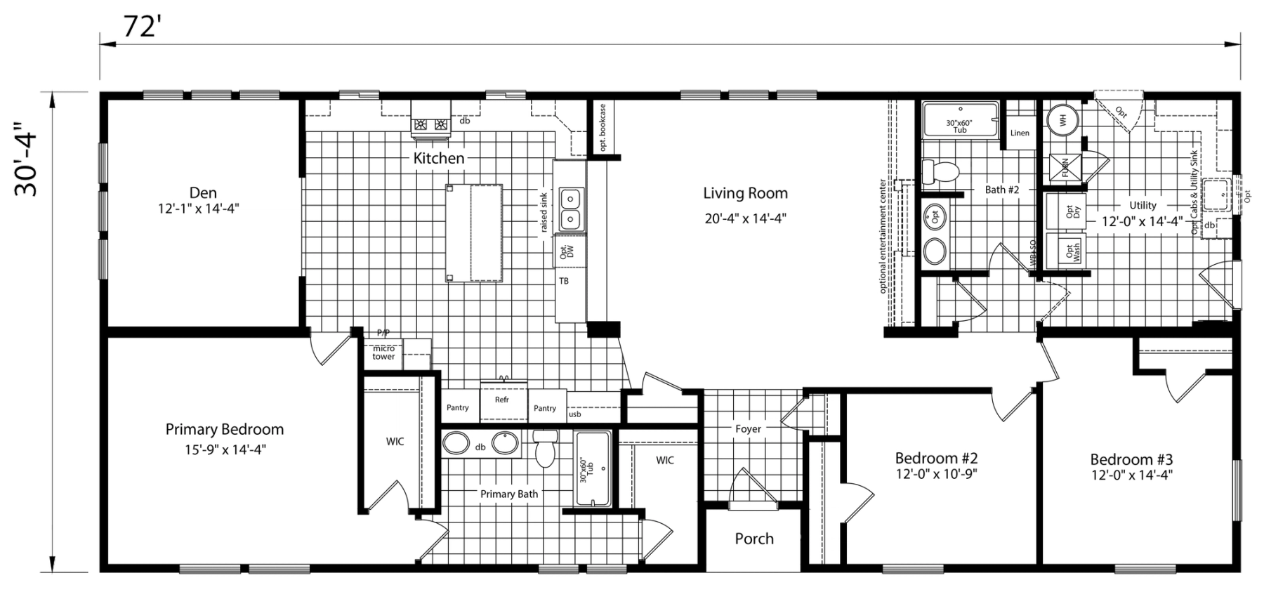 Selkirk Advantage default floor plan diagram