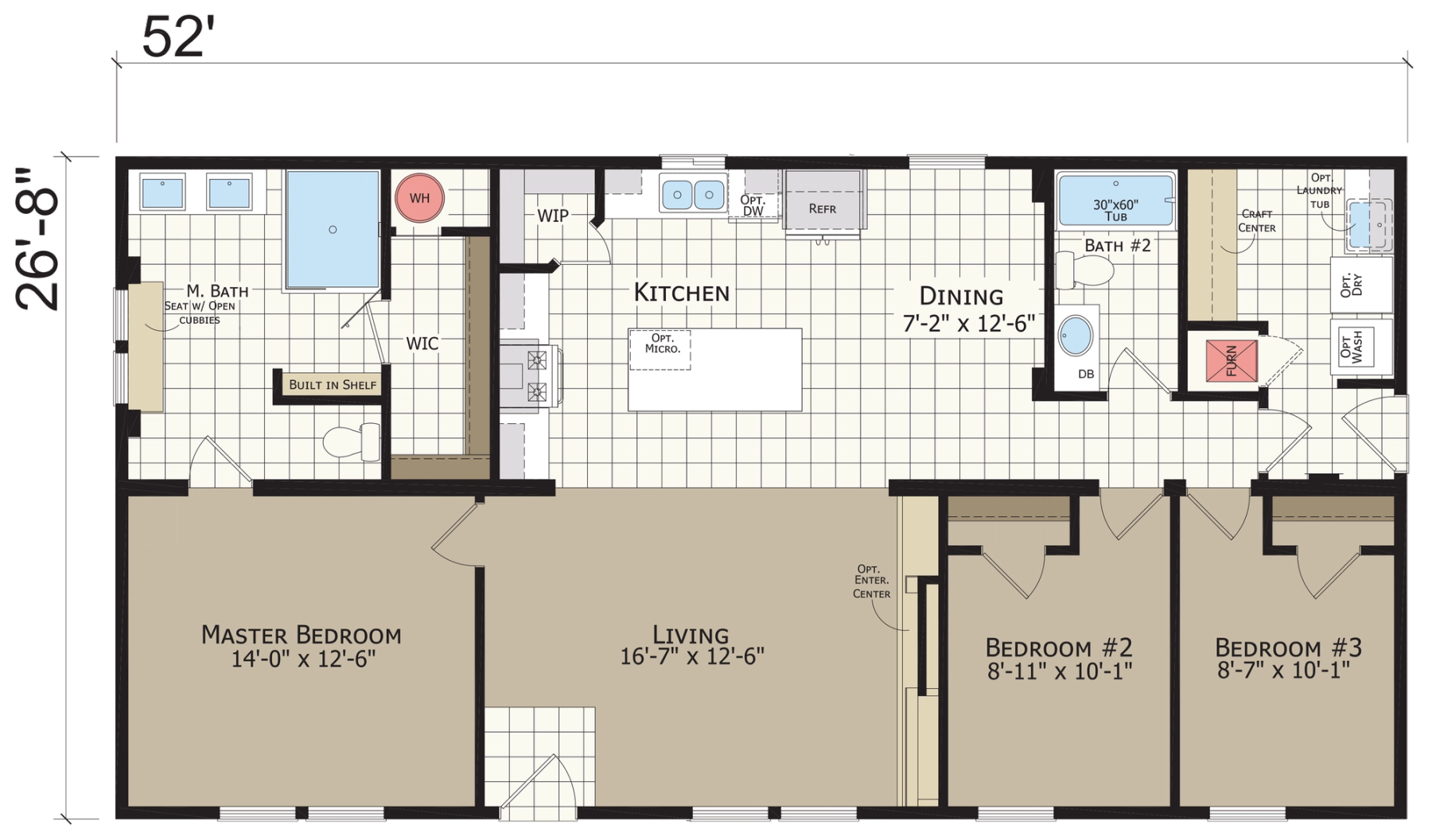 Catena CT4523B standard floor plan