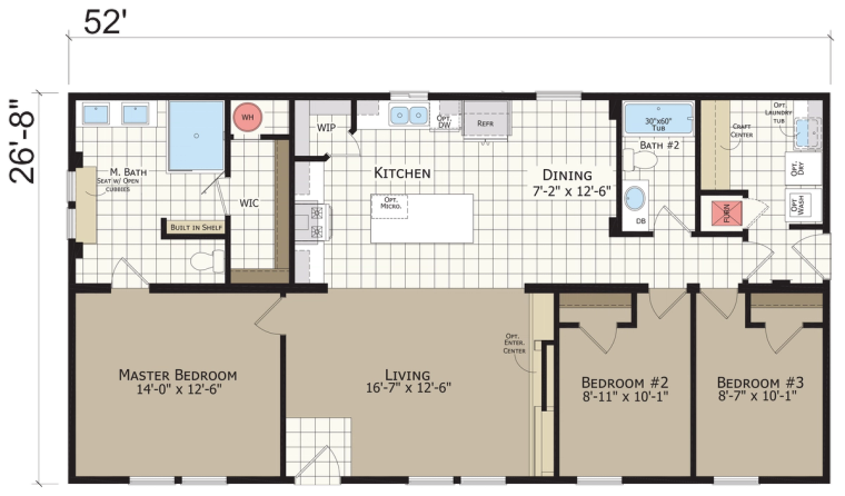 Catena CT4523B standard floor plan