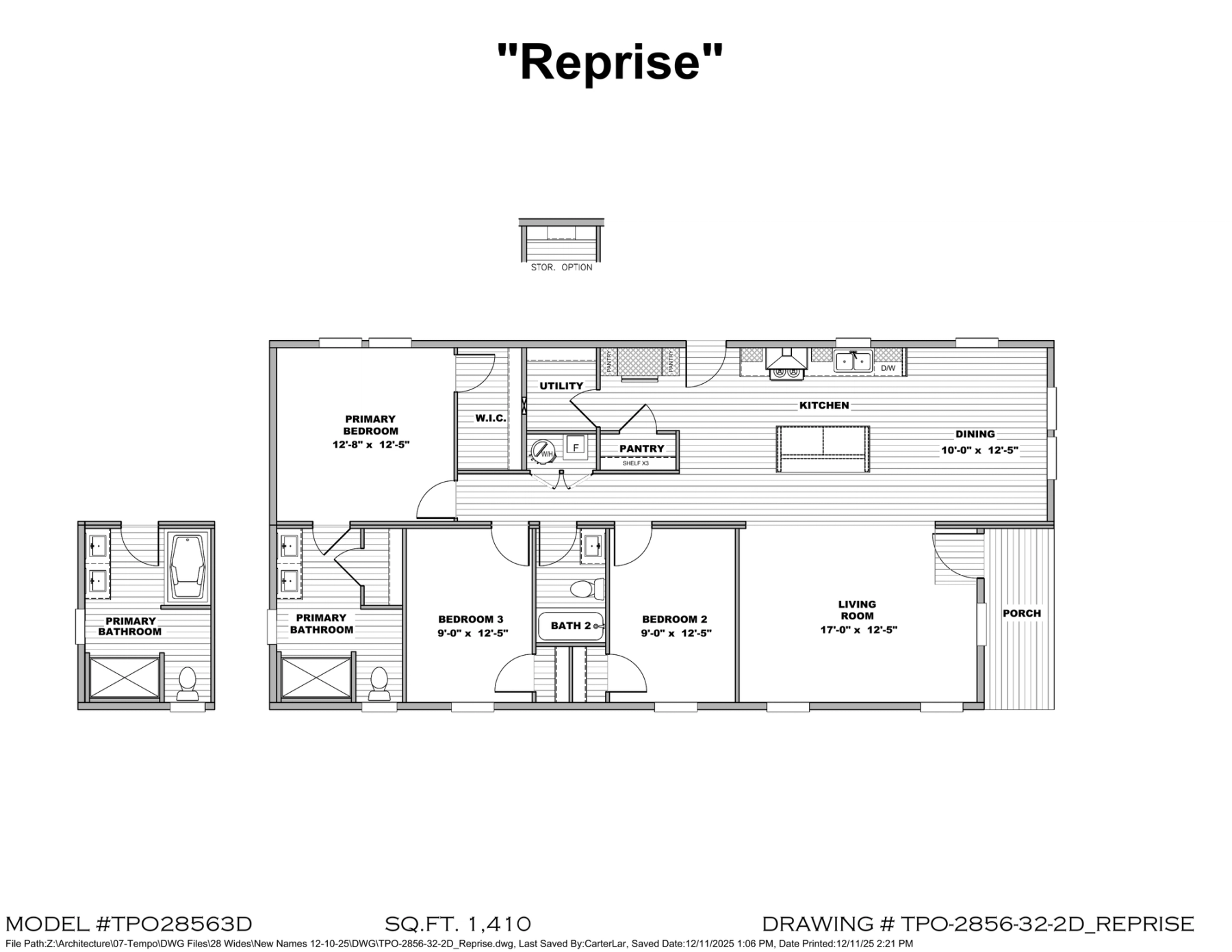 Reprise TPO28563D floor plan