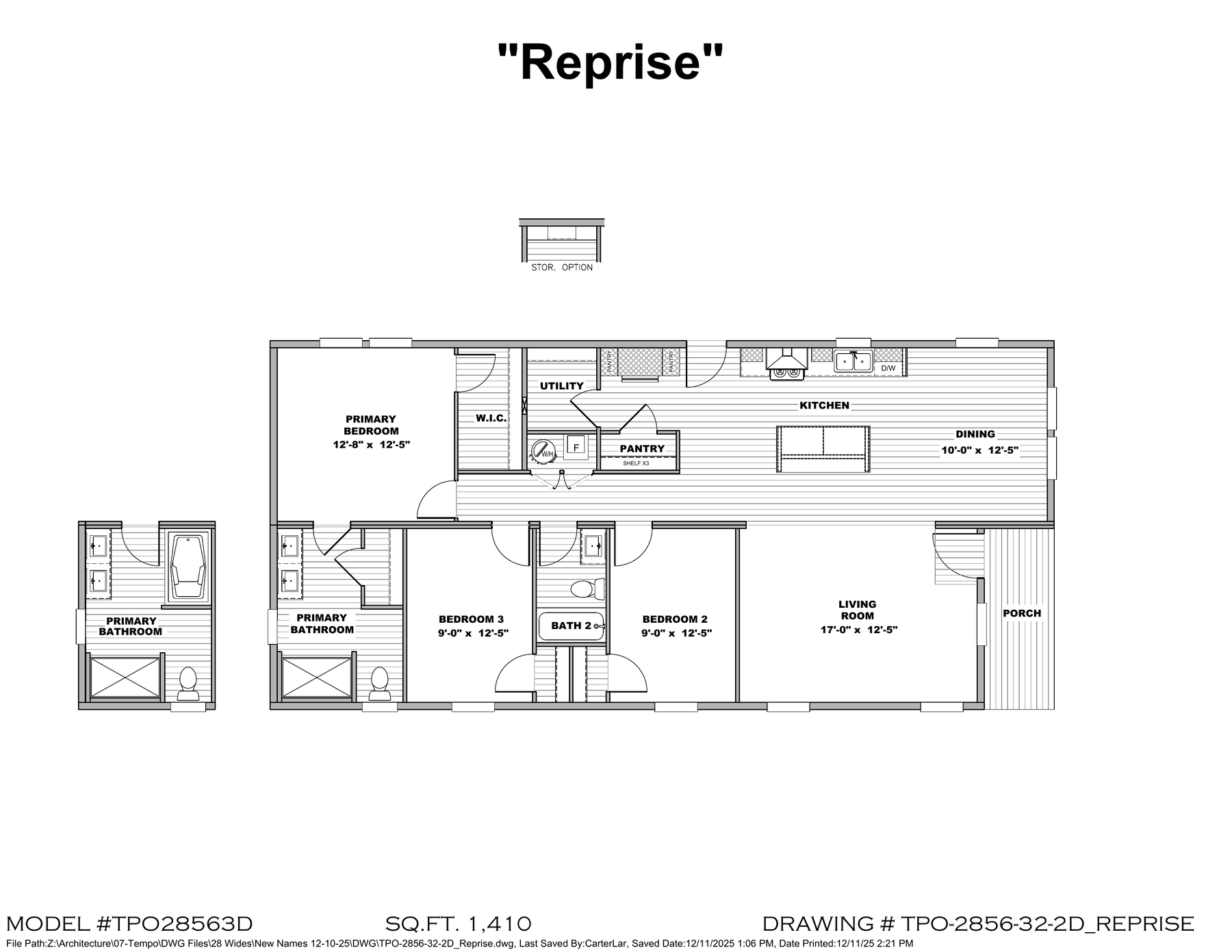 Reprise TPO28563D floor plan