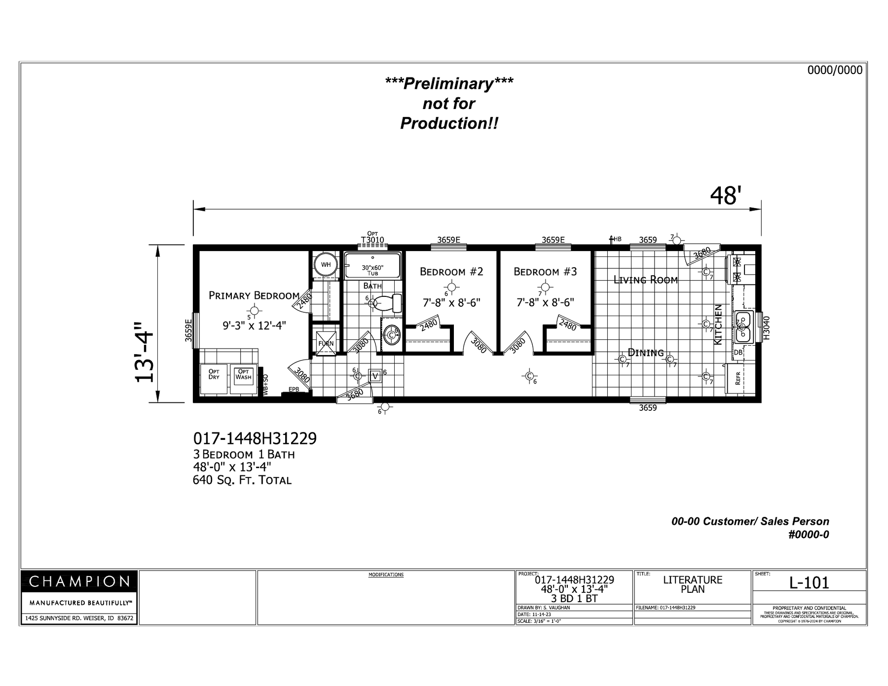 Winchester 1448H31229 floor plan