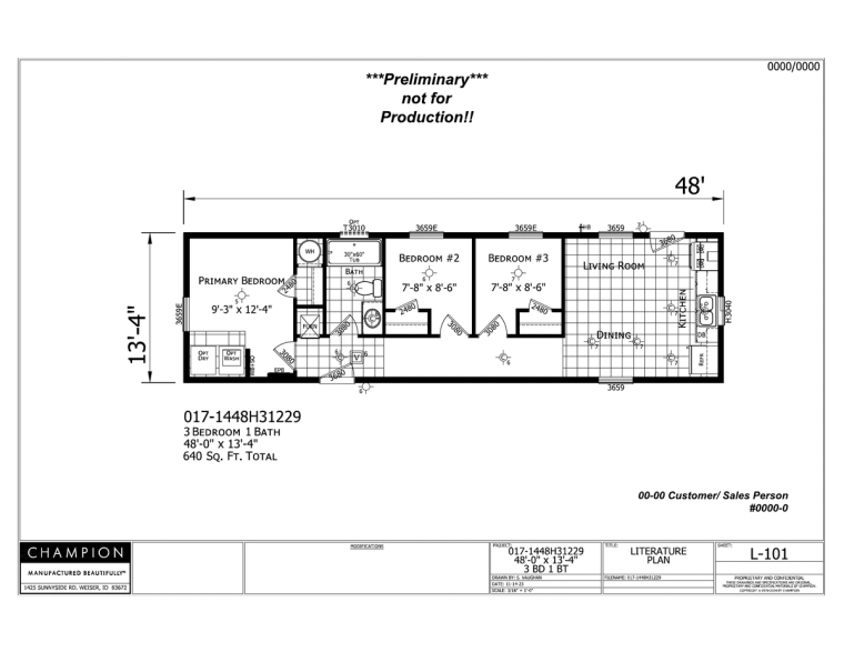 Winchester 1448H31229 floor plan