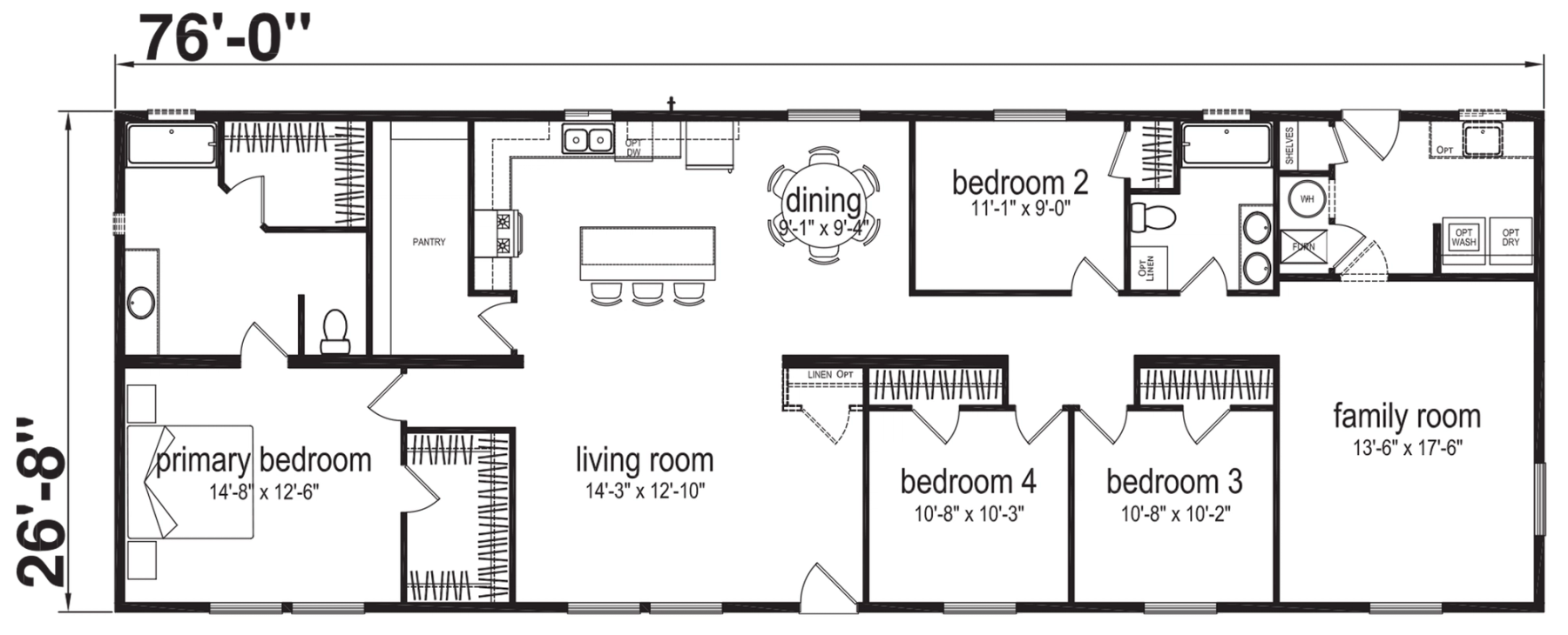Noble N13 default floor plan diagram