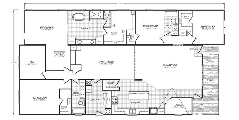 Solaris 40764P | 4 bedroom, 3 bathroom, 2720 sqft home | Built by Cavco - Goodyear in Goodyear, AZ.