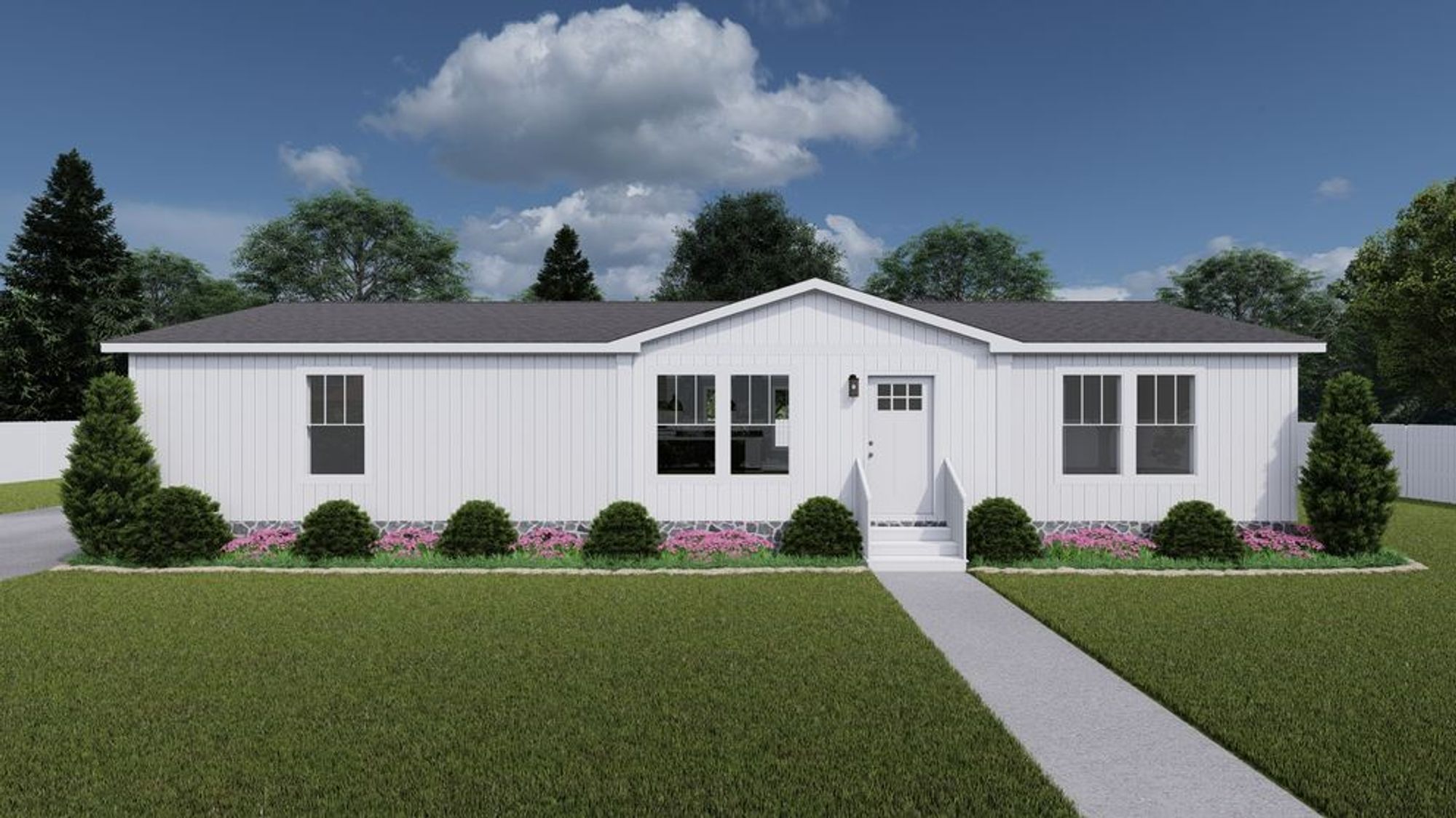 Long single-story house option