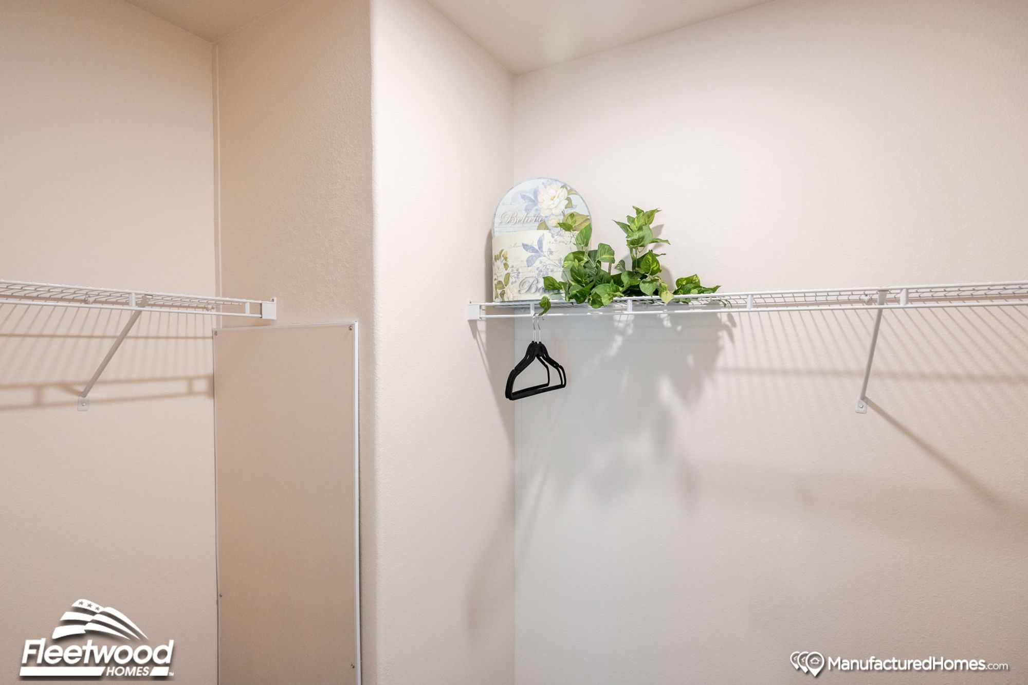 Empty walk-in closet