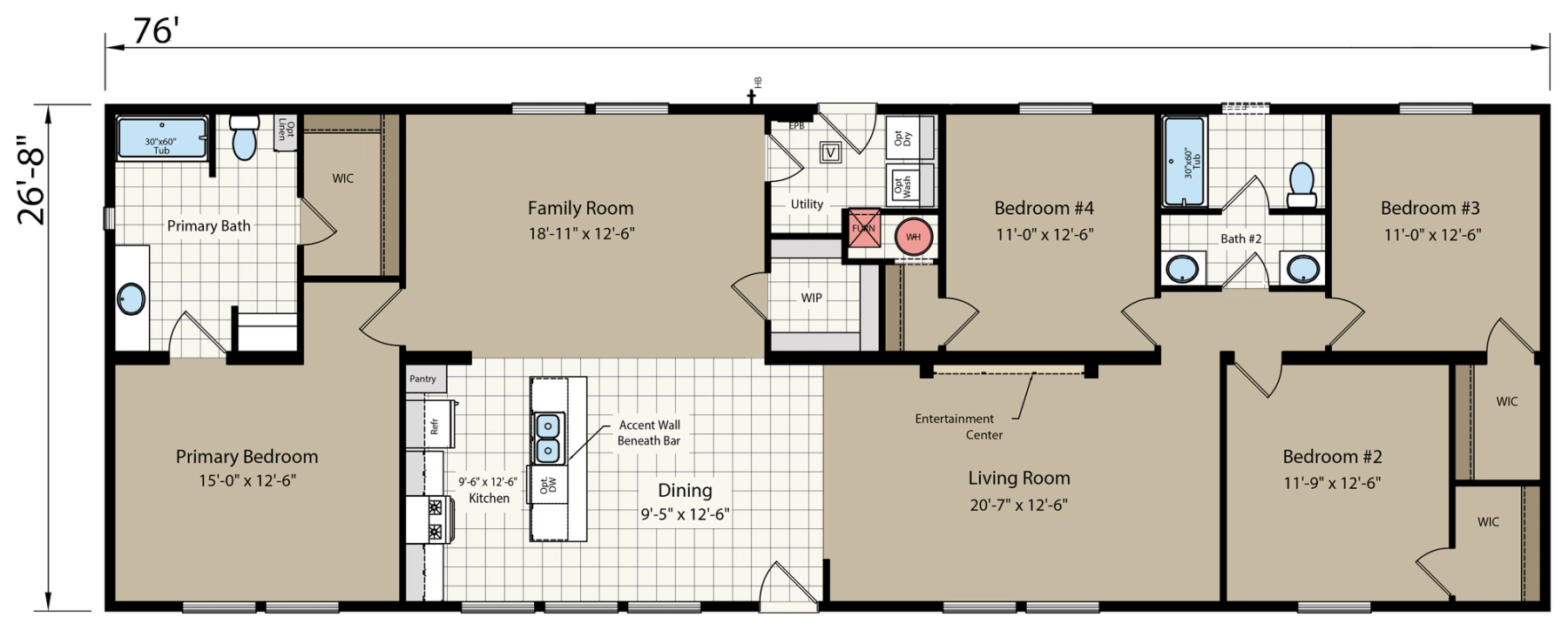 DreamWorks DW4764B default floor plan diagram