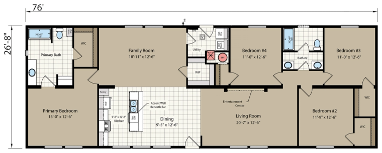 DreamWorks DW4764B default floor plan diagram