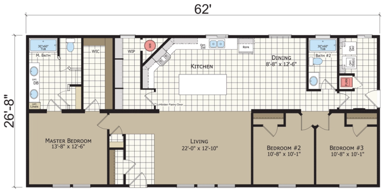 Hidden Valley HV4623M standard floor plan