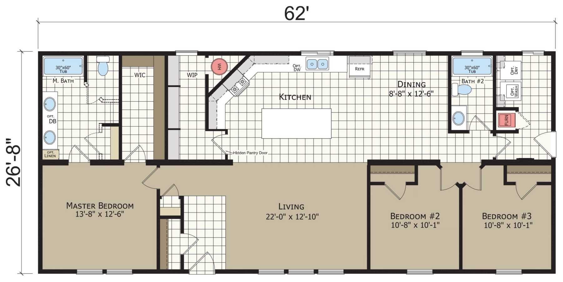 Hidden Valley HV4623M standard floor plan
