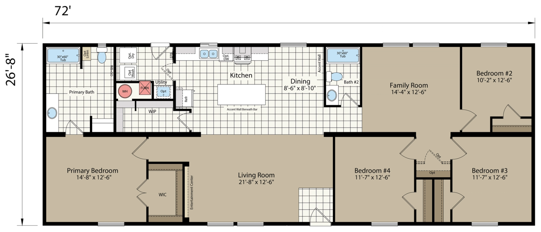 DreamWorks DW4724B default floor plan diagram