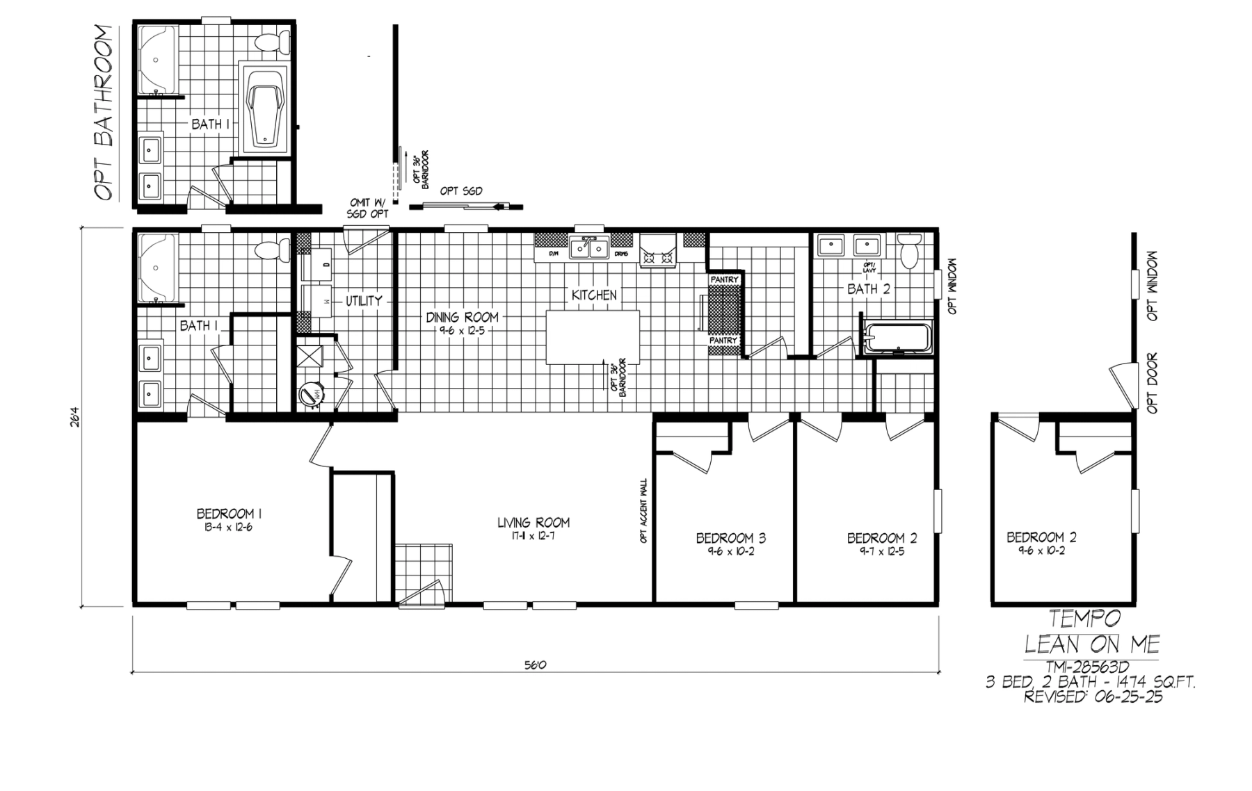 Lean on Me TM-2856-3D floor plan
