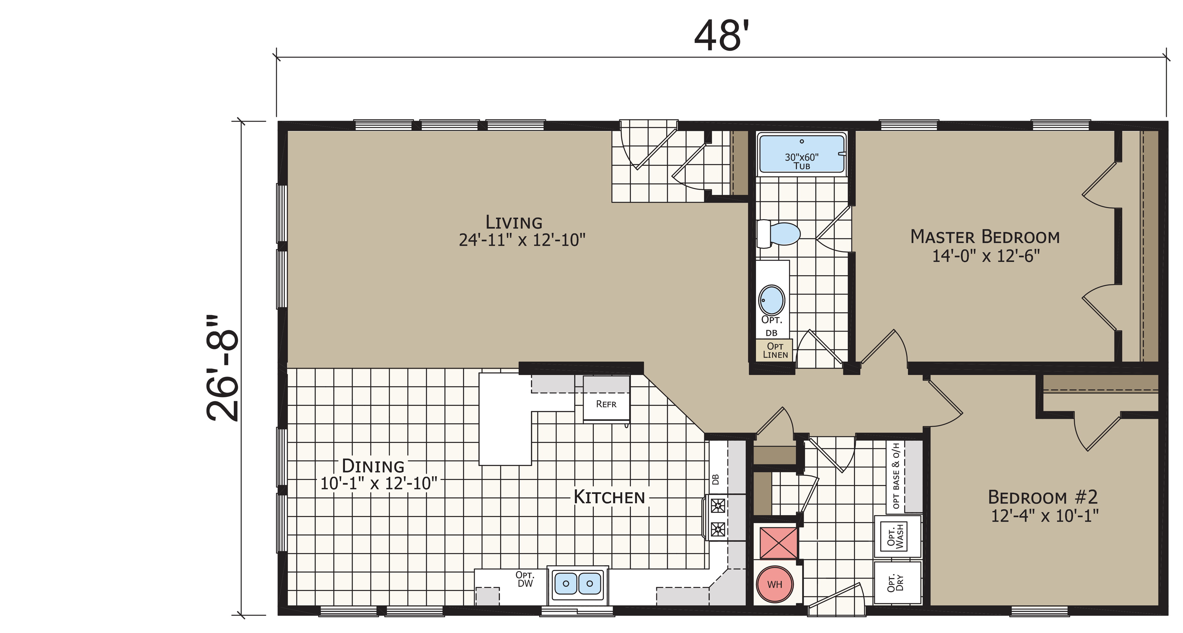 Crystal Bay Estates CB4482C original floor plan