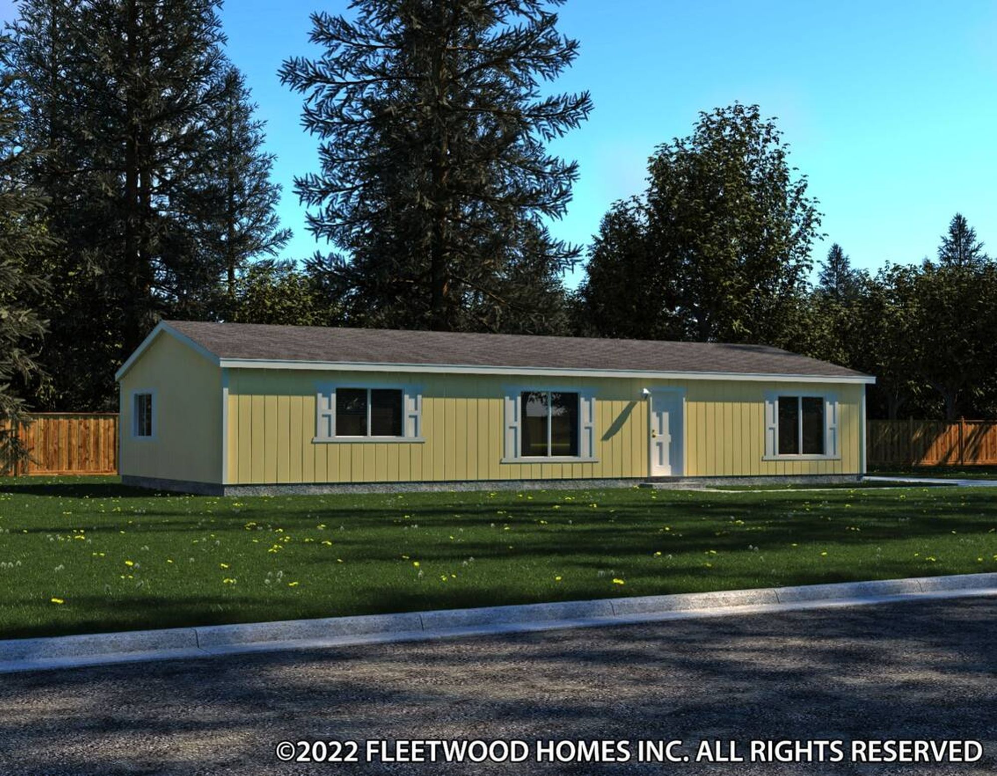 Long single-story house option