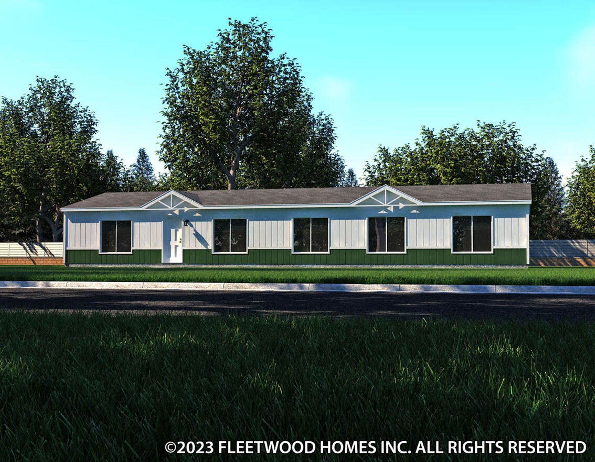 Long single-story house option