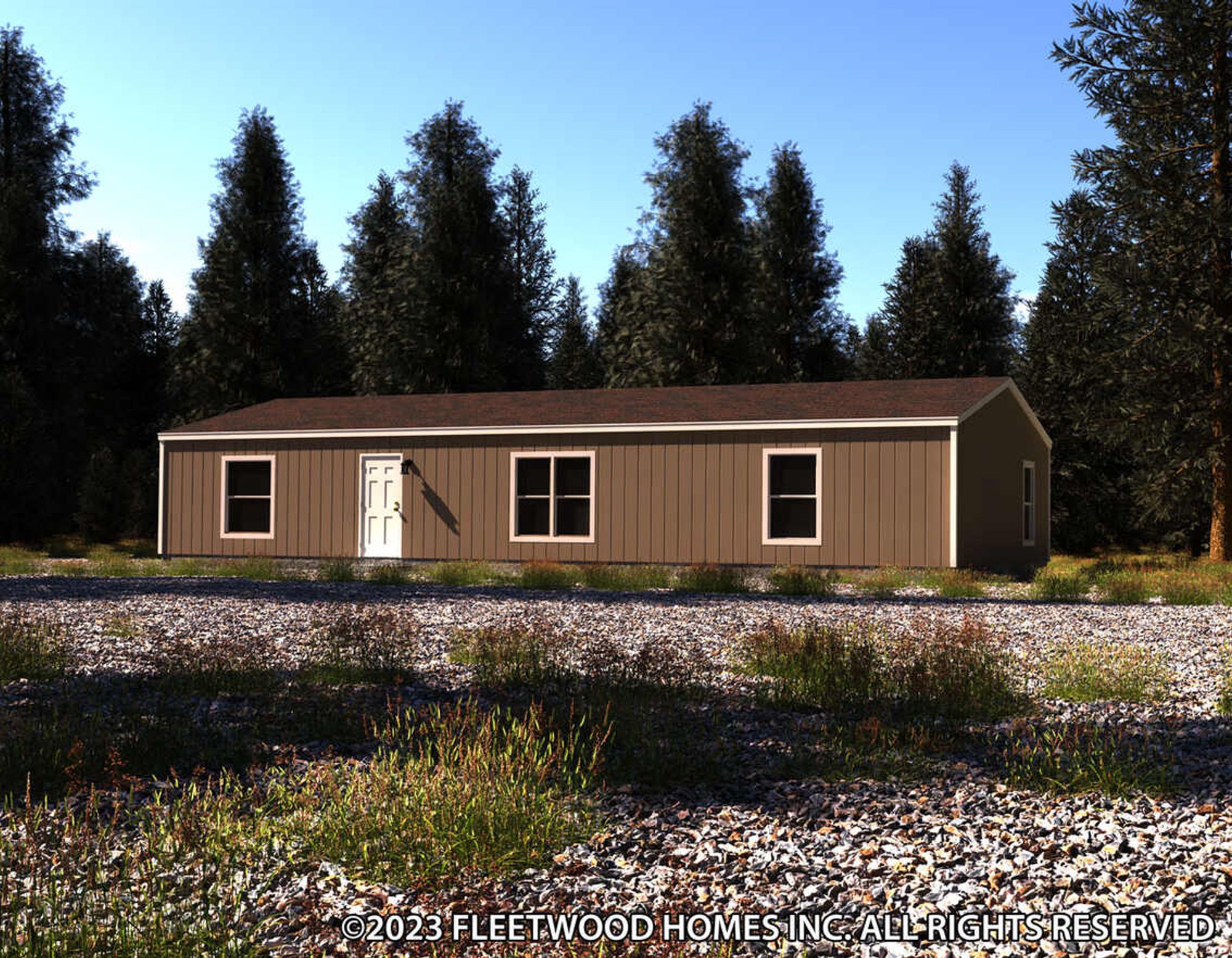Long single-story house option