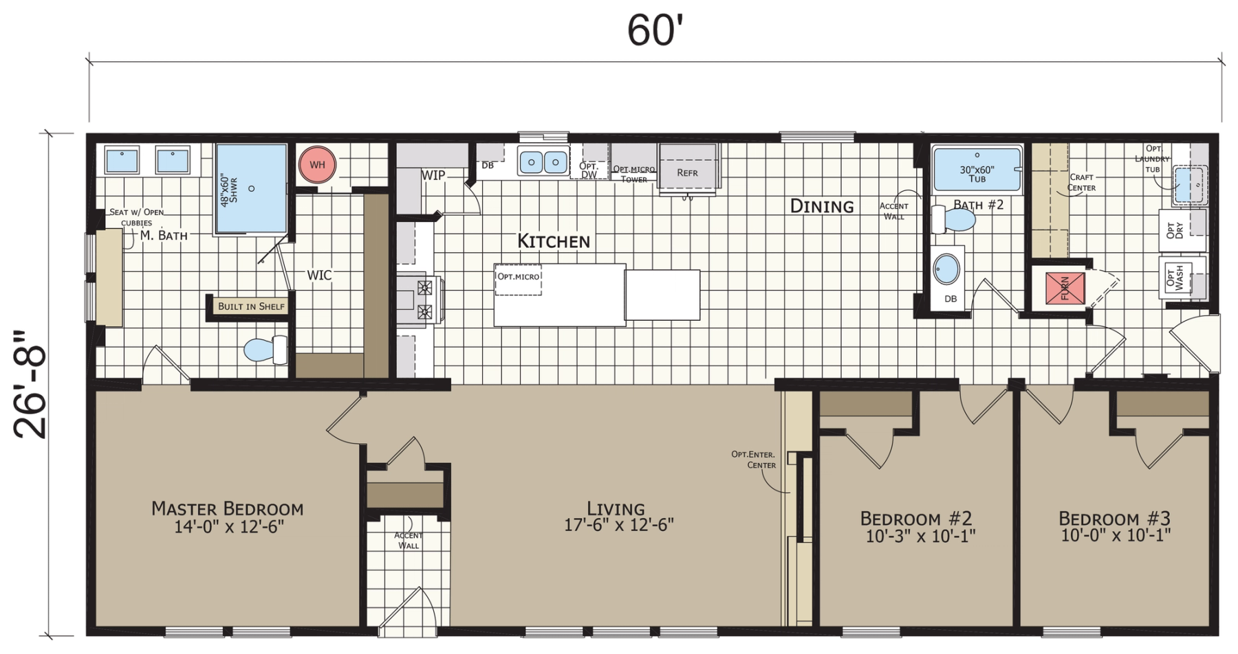 Catena CT4603B standard floor plan
