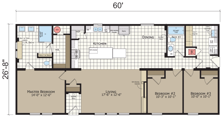 Catena CT4603B standard floor plan