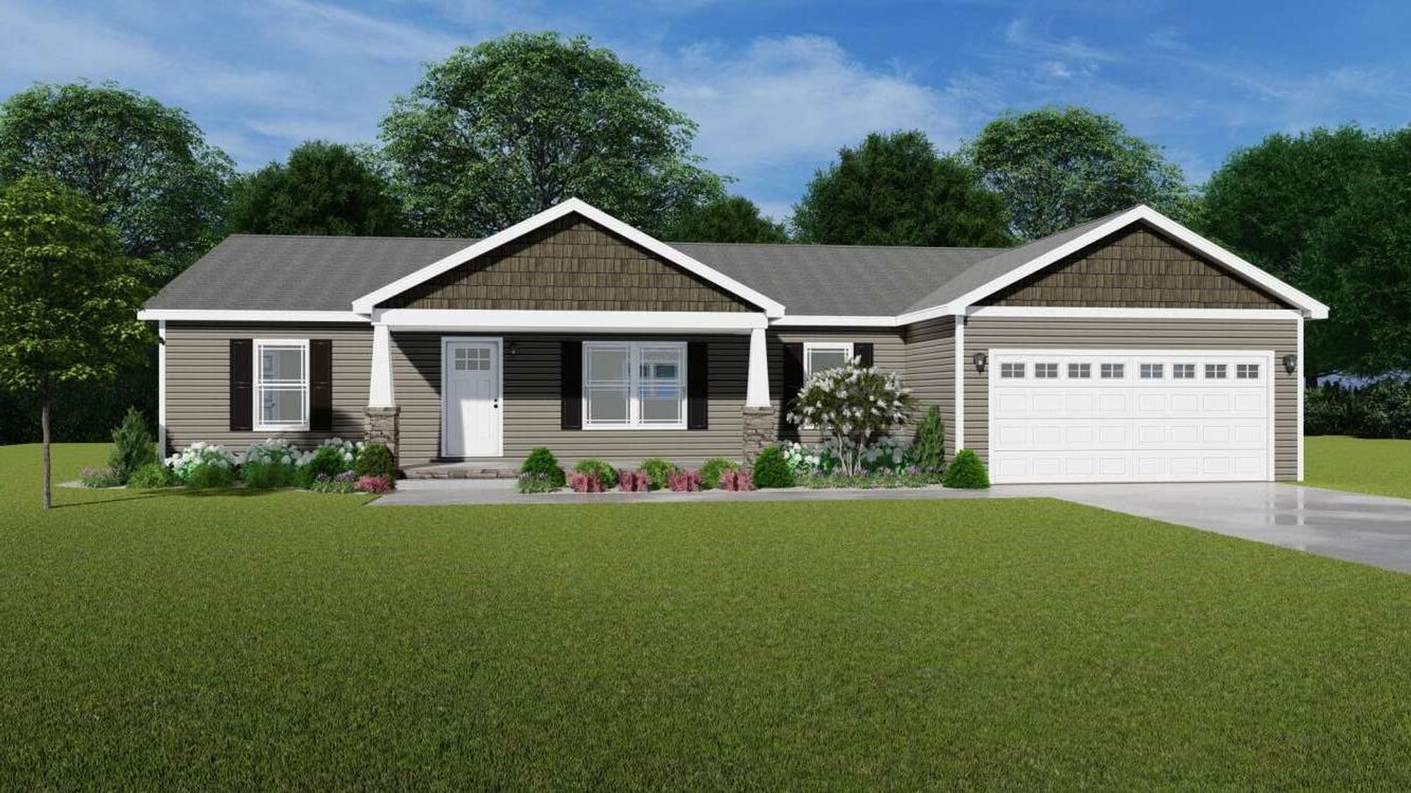 Long single-story house option