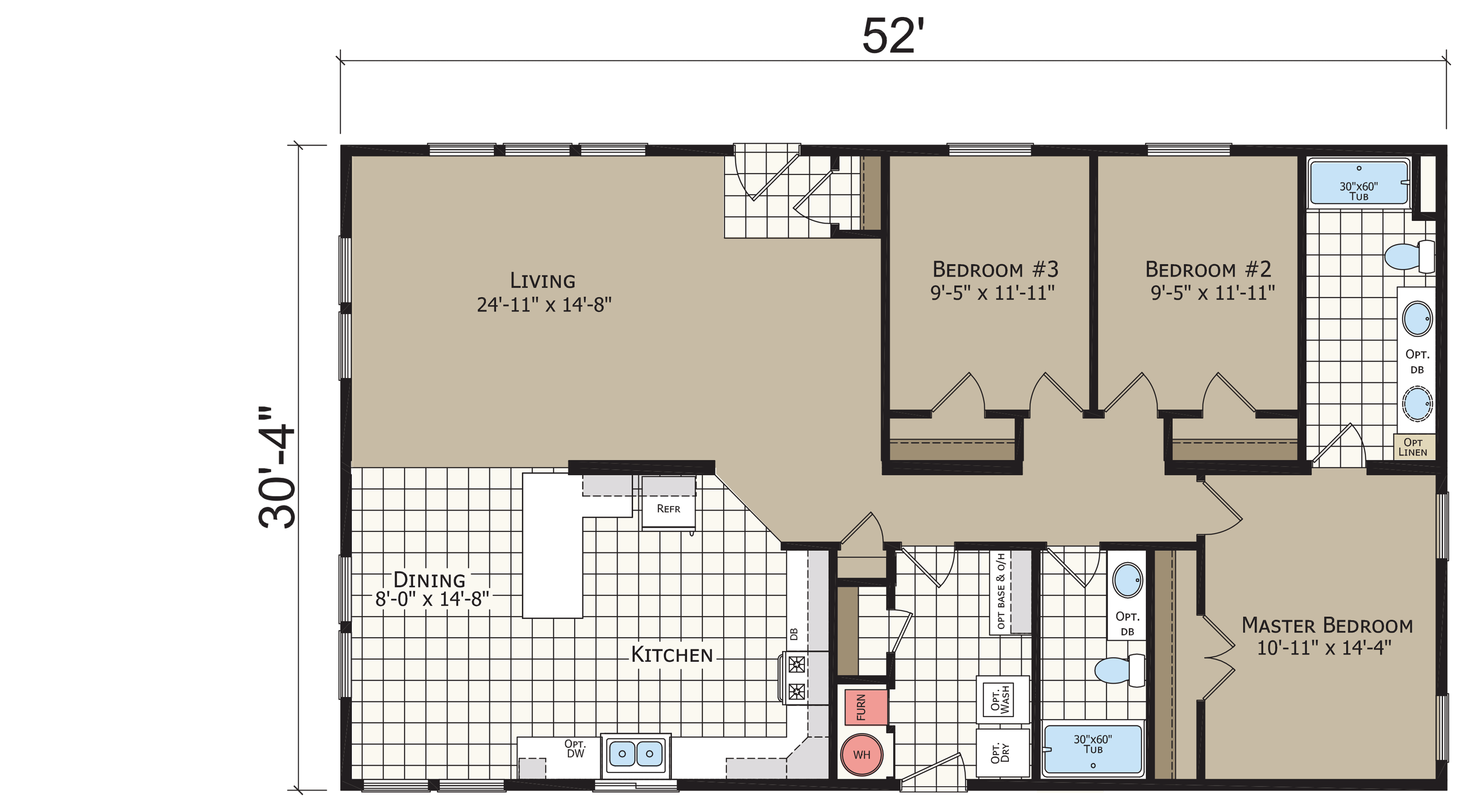 Crystal Bay Estates CB6523C original floor plan