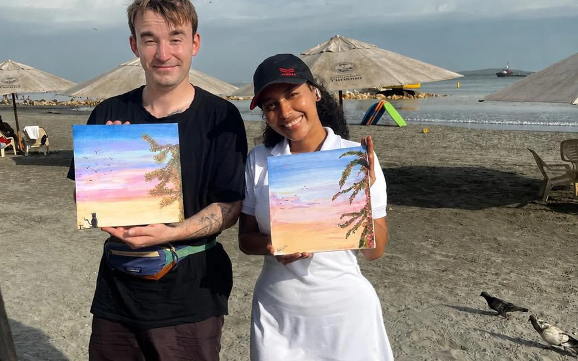 Arte y Brunch frente a la playa