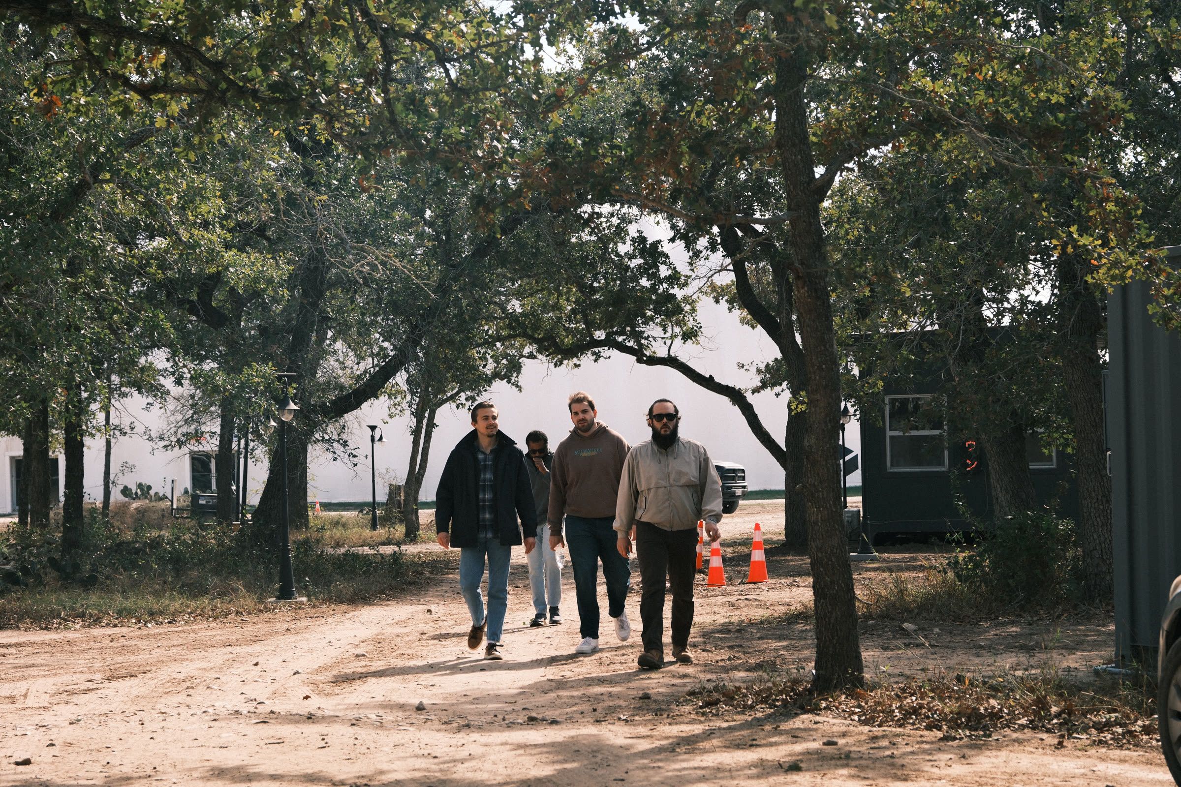 The Eden Technologies team walking the Lockhart site