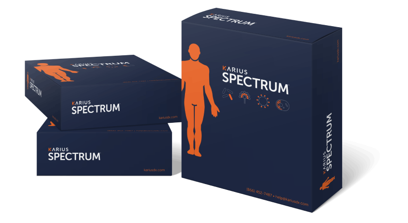 Karius Spectrum blood test kit used to detect over 1,000 pathogens from a single blood draw