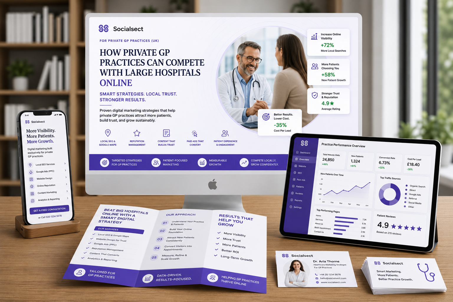 How Private GP Practices Can Compete with Large Hospitals Online