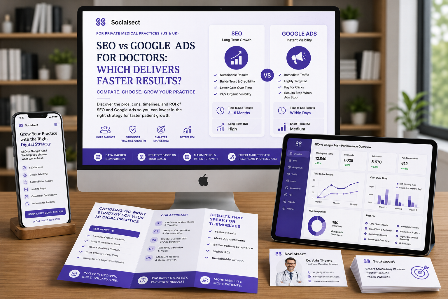 SEO vs Google Ads for Doctors: Which Delivers Faster Results?