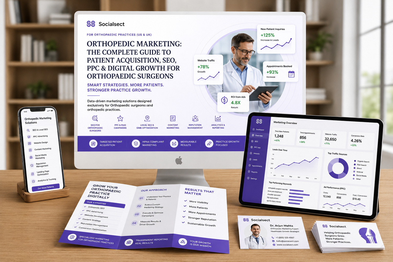 Orthopedic Marketing: The Complete Guide to Patient Acquisition, SEO, PPC & Digital Growth for Orthopaedic Surgeons