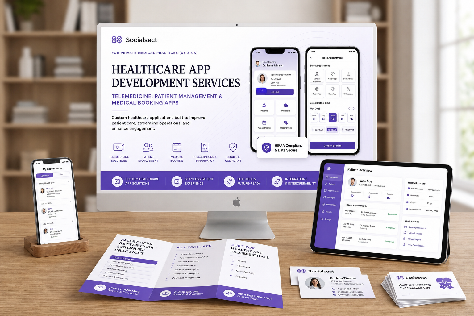 Healthcare App Development Services | Telemedicine, Patient Management & Medical Booking Apps