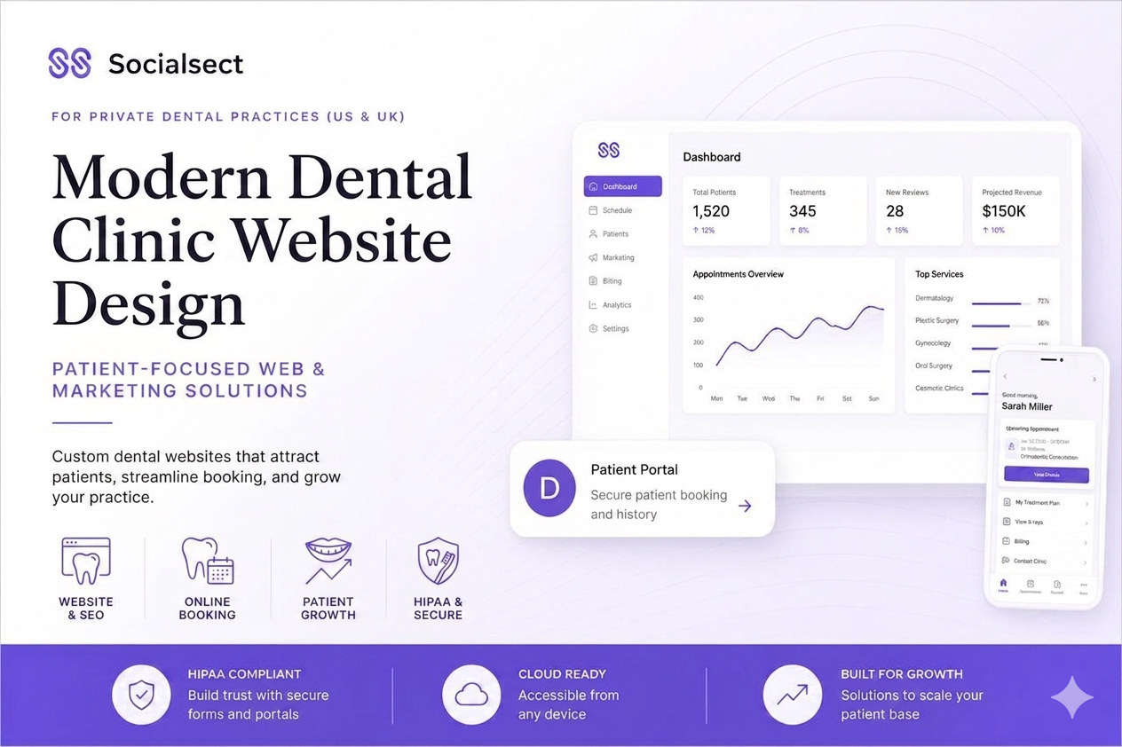 dental clinic website design
