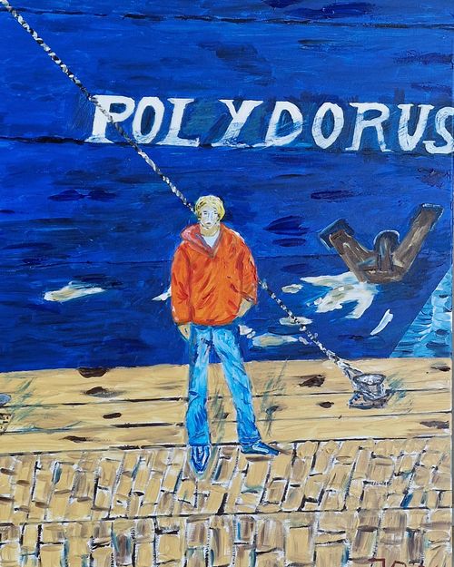 Zelfportet 1980 in Rotterdam Waalhaven