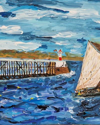 Pêcheurs sur le quai du Havre