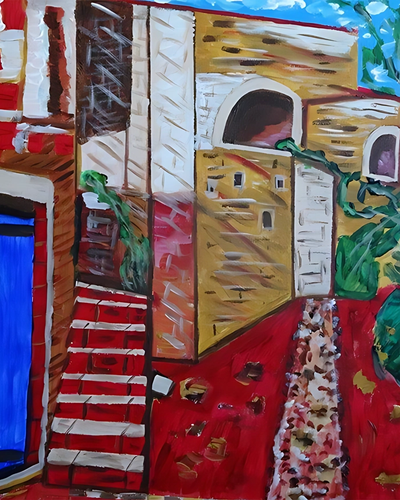 La Beaume en haut de la rue