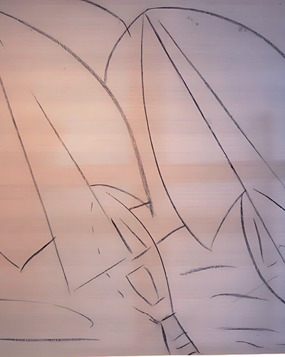 Studie zijlschepen voor de wind