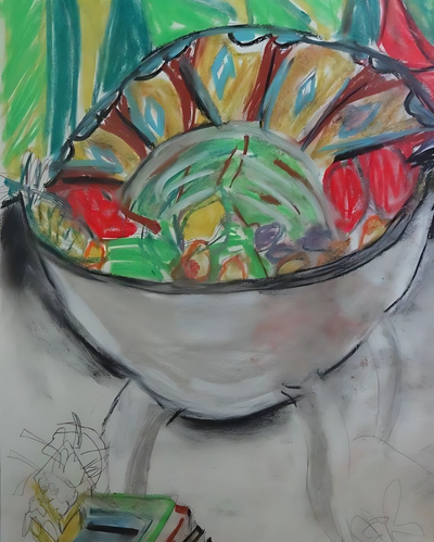 Stilleven Fruitschaal in Umbut