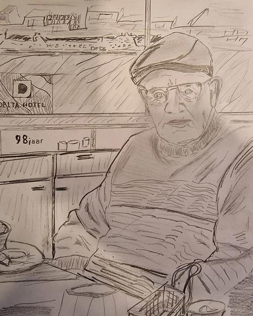 Opa Zijdeveld 98 jaar Deltahotel Vlaardingen