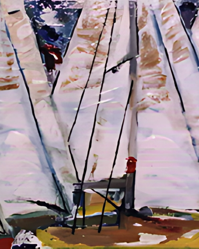 Wedstrijden vanaf de starttoren op de Kaag