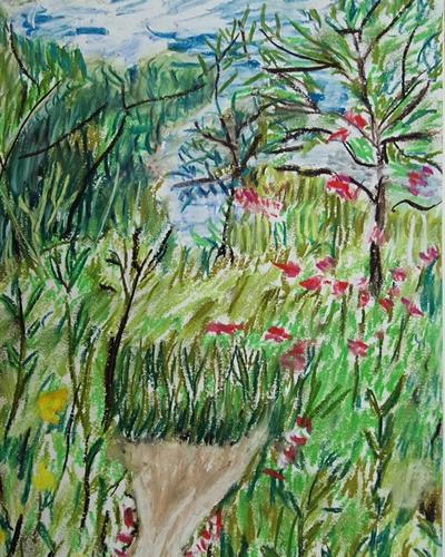 Uitzicht uit huis van Monet