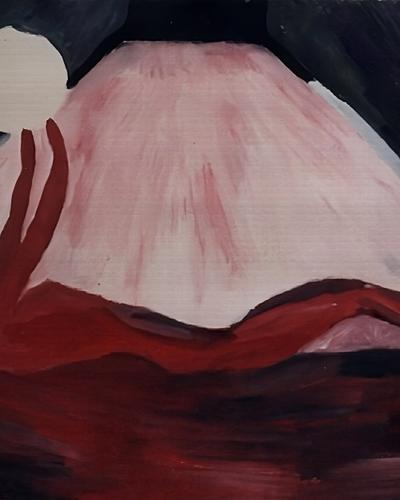 Liggende vrouw in licht